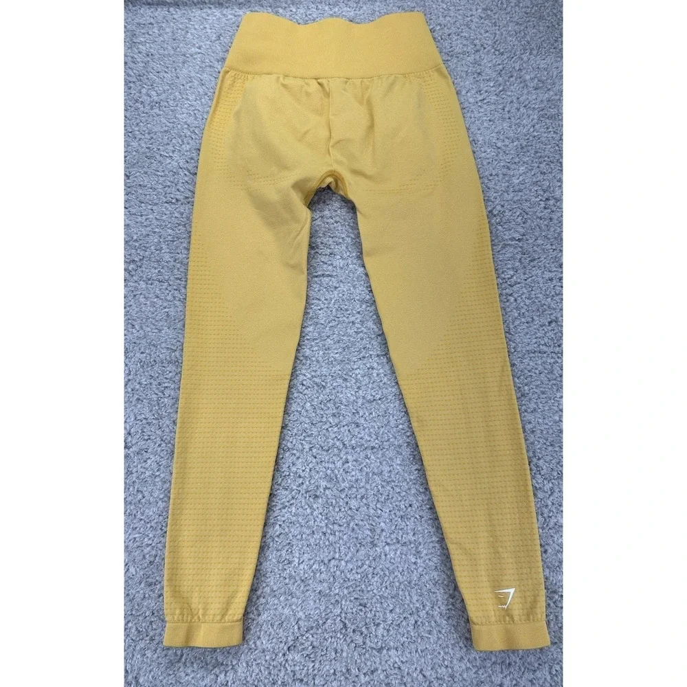 Gymshark‎ Women's Vital Seamless 2.0 Leggings - Yellow Marl XS  Workout Gym